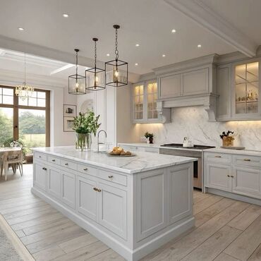 Sifarişlə mətbəx mebeli: Sifarişlə mətbəx dəsti, Özü çəkən petlələr, MDF, Kredit yoxdur — 20