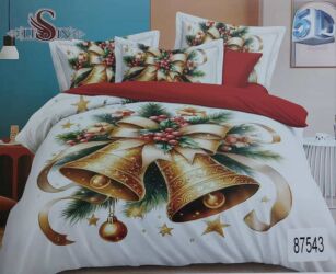 Ostalo: ☃️Novogodišnje posteljine iz 7 delova ☃️Čaršaf-220*240 ☃️Jorganska — 2