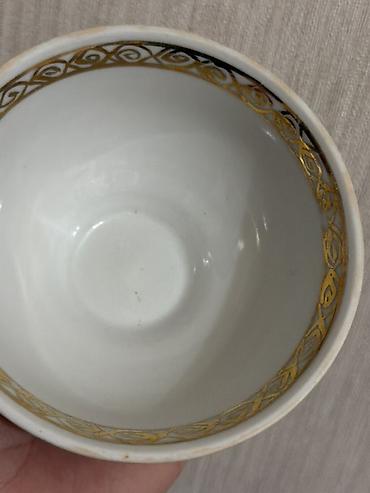 samovar cay: Çay dəsti, rəng - Qızılı, Farfor — 8