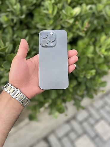 iphone satilir: IPhone 15 Pro, 256 GB, Black Titanium, Face ID — 1