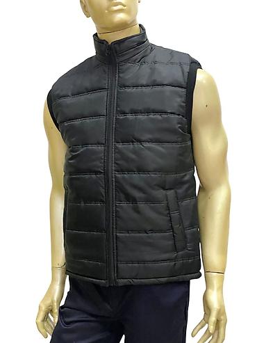 ev geyimler: Kişi üçün yüngül izolyasiyalı jilet - Model: qoltuqsuz, boyun hissəsi — 7