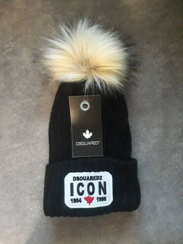 diesel parfem muski: Winter cap, Dsquared2, color - Black