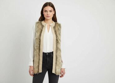 h m sweter w paski: H&M, Women`s waistcoat, size XS