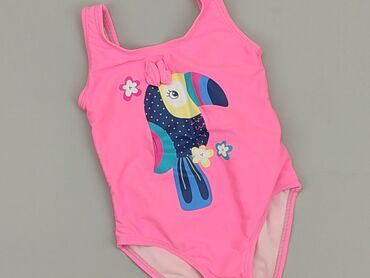 różowa letnia sukienka: Baby swimsuit, 9-12 months, 74-80 cm, Cool Club, condition - Perfect