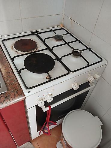 pec aliram: Qaz-elektrik qarışıq plitə və soba dəsti - Üst panel: 4 gözlü – 2 qaz — 2