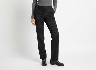 jeansy damskie z lampasami: Material trousers for women, size S