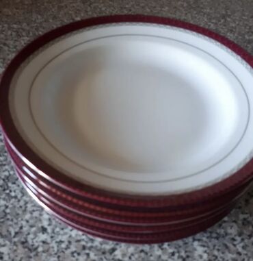 Kasalar: Kasalar, 6 ədədli dəst, rəng - Göy, Farfor, SSRİ — 27