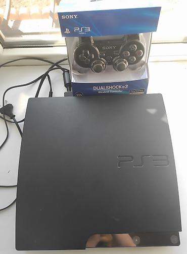 PS3 (Sony PlayStation 3): Срочно продаю PS3 Slim Всё работает отлично 1 джойстик, 149GB, 6 игр — 14
