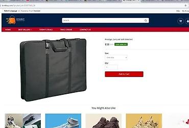 Putni koferi i torbe: Velika torba/aktovka za umetnički portfolio - Dimenzije približno za — 8