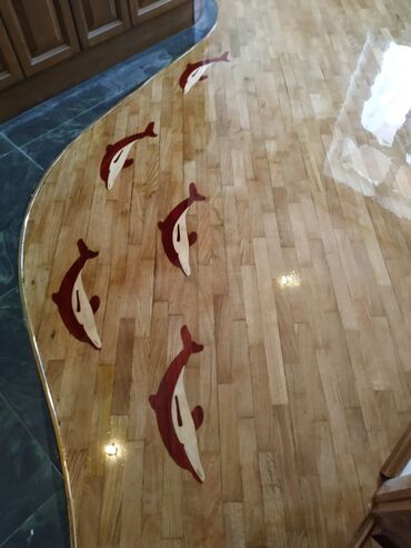 Döşəmə işləri: Pol ve parketlerin yonulub laklanmasi yuksek seviyyede — 7