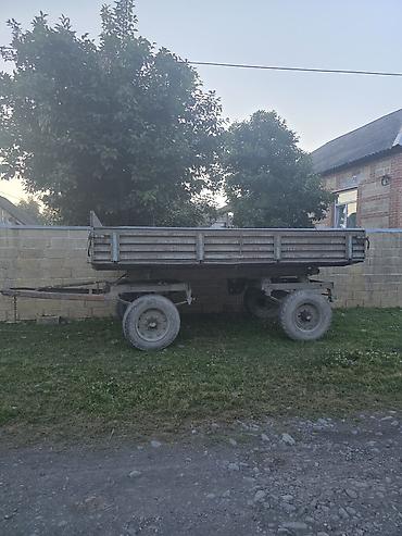 tap az qoşqu: Kənd təsərrüfatı üçün ikioxlu traktor qoşqusu - Metal karkaslı, taxta — 3