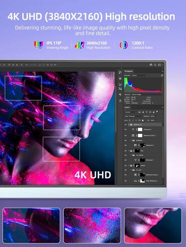множитель портов: Монитор, Новый, LED, 17" - 18"