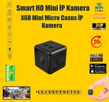 Videomüşahidə: Mini Casus Kamera Full HD 1080p mini casus kamera gecə versiyası — 3