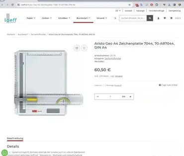 Ostali predmeti za umetnost i kolekcionarstvo: *** SUPER AKCIJA *** #0018 Tabla za crtanje ARISTO Geo-A4 **Kao NOVO — 8