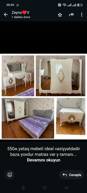 Sifarişlə çarpayılar: 550₼ yataq mebeli ideal vəziyyətdədir baza yoxdur matras var y ramanı lalafo.az -da Sifarişlə çarpayılar: 550₼ yataq mebeli ideal vəziyyətdədir baza yoxdur matras var y ramanı