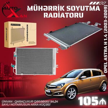 Mühərrik soyutma radiatorları: Opel Astra, 2004 il, Analoq, Yeni