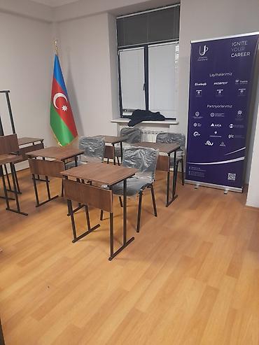 Uşaq masaları: Oğlan və qız üçün, Yeni, Siyirməsiz, Yazı masası, Stullar ilə — 2