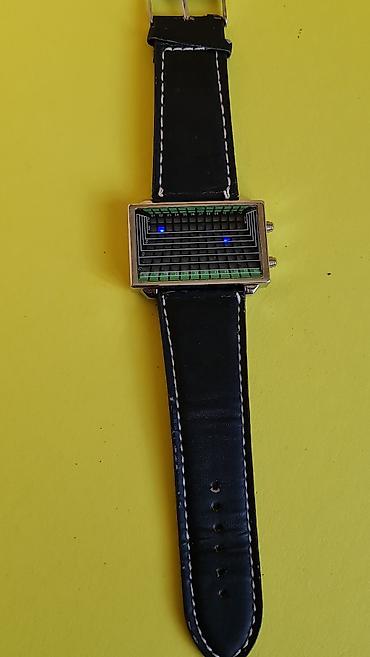Accessories: LED ručni sat sa pravougaonom kućištem i crnim kožnim kaišem - Ekran at lalafo.rs — 7 Accessories: LED ručni sat sa pravougaonom kućištem i crnim kožnim kaišem - Ekran — 7