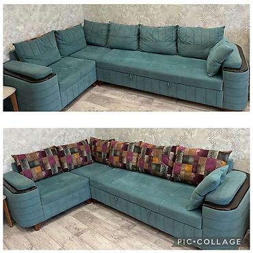 Divan satilır 370 manata.Açılır taxt olur.Yastıqları iki üzlüdü.Real