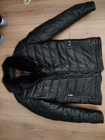 куртка зима мужской: Куртка 3XL (EU 46), цвет - Черный