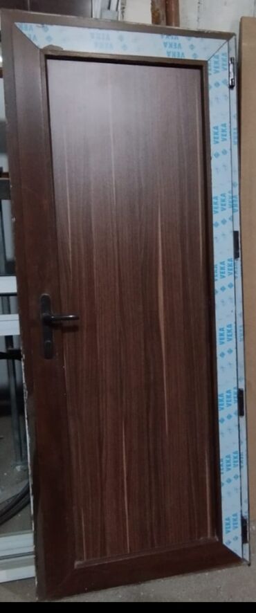 avropa qapilari bakı: Пластиковая дверь, 80х200 см, Б/у, Без гарантии, Платная установка