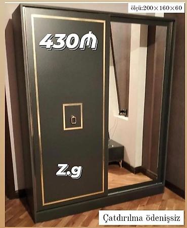 ev mebel: *Kupe Dolab 💫430Azn* ✔️Material:Rusiya Laminat 18/lik *◽Rəng seçimi — 1