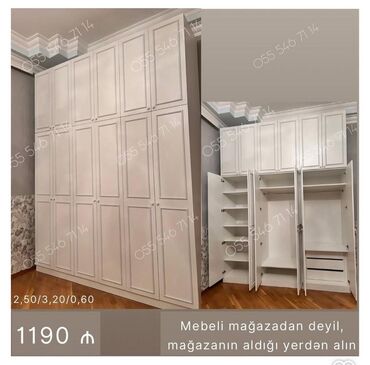 Divan və kreslo dəstləri: Yeni, Düz dolab, Qarderob, paltar dolabı