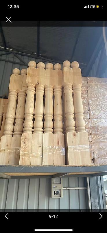 Готовые балясины: Готовая балясина, Материал: Дерево, Для тапчана, Новый — 4