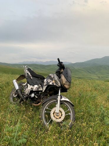 мото мото: Мотоцикл в камуфляжной раскраске, класс эндуро/дорожный. Особенности