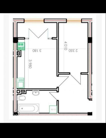 долгосрочный квартира в арча бешик: 1 комната, 40 м², Индивидуалка, 1 этаж, Евроремонт
