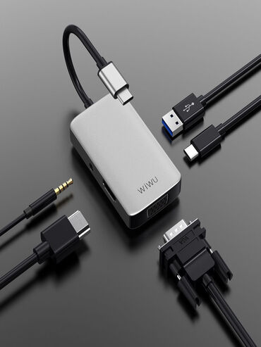 wifi usb adapter: Хаб WiWU Alpha 513HVP 5 в 1 Арт.1669 WiWU Alpha 513HVP Type C to USB