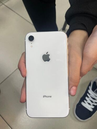 Apple iPhone: IPhone Xr, Б/у, 64 ГБ, White Titanium, 80 %