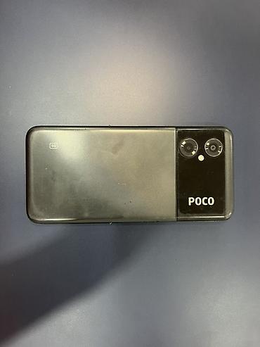 сотовый телефон бу: Poco M4 5G, Б/у, 64 ГБ, цвет - Черный — 1