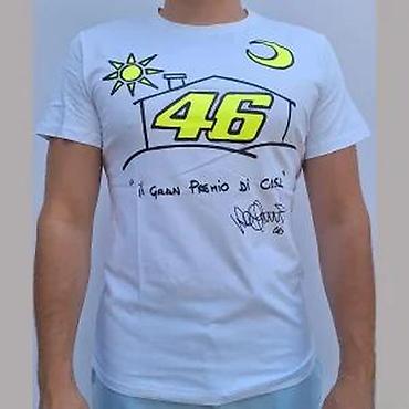 Majice: Muška majica kratkih rukava – bela, sa printom “46” i natpisom “il — 9