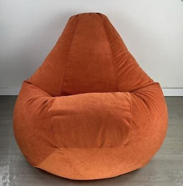 купить пуфик в спальню: Бинбэг, Новый, цвет - Оранжевый — 1