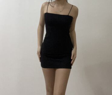 черное короткое платье: Повседневное платье, Китай, Лето, Короткая модель, XS (EU 34), S (EU 36)