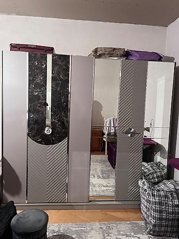 komod üçün döşəkcə: İkinəfərlik çarpayı, 2 tumba, Dolab, Komod, İşlənmiş — 3