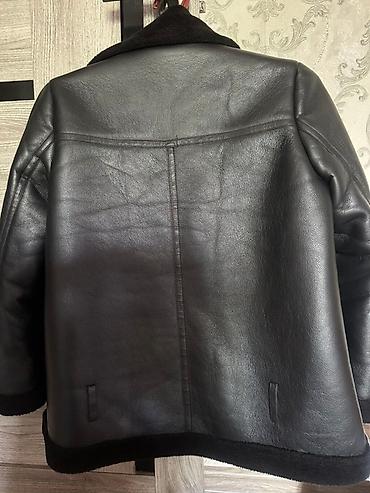 Кожаные куртки: Кожаная куртка, Классическая модель, Экокожа, С утеплителем, Стандарт — 8