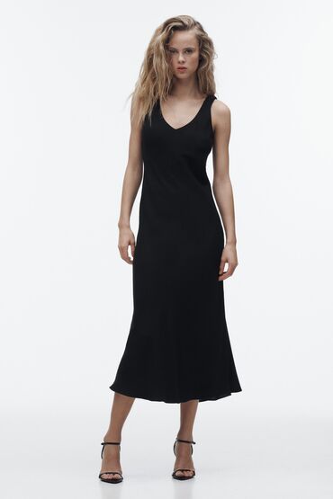 платья черный: Повседневное платье, Лето, Длинная модель, S (EU 36)