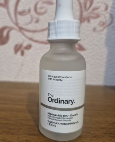 ağ botilyonlar: Dəri üçün original koreya məhsulu The Ordinarynin niacinamide