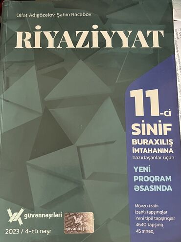 riyaziyyat 9 cu sinif guven: Testlər