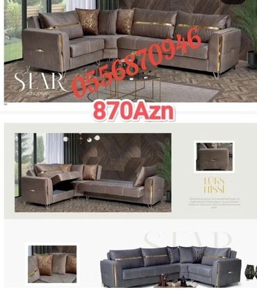 Divanlar: Künc divan, Yeni, Açılan, Bazalı, Parça, Şəhərdaxili pulsuz çatdırılma — 6