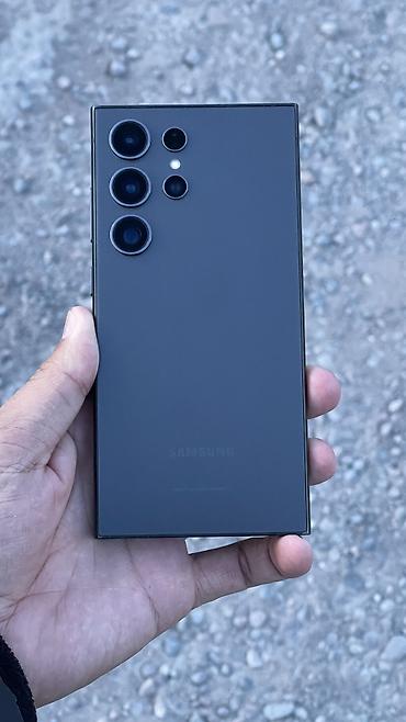 Samsung: Samsung Galaxy S24 Ultra, Б/у, 256 ГБ, цвет - Черный, 1 SIM, eSIM — 2