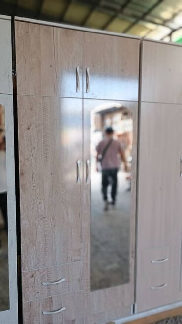 Шкафы для одежды: Шкафы 2 створчатые Эки эшик Эки коздуу шкаф Двух дверный Шифоньер — 12