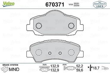 tank pro: Тормозные колодки PEUGEOT — передний комплект (без датчика износа) — 2