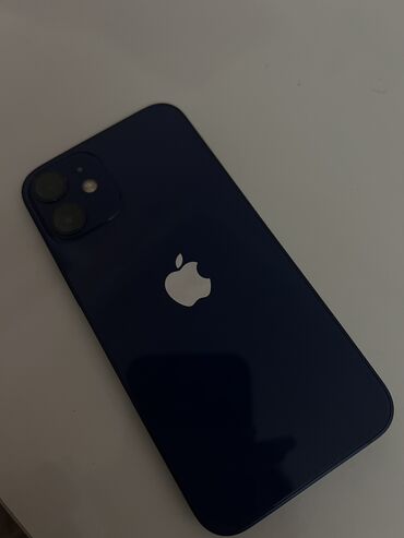 Apple iPhone: IPhone 12 mini, 64 GB, Mavi, Qırıq, Face ID