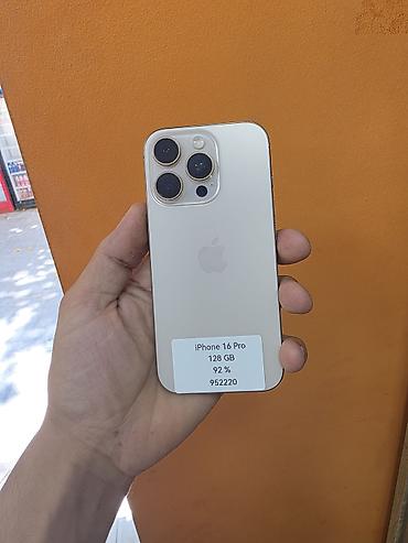 IPhone 16 Pro, 128 GB, Gümüşü, Face ID