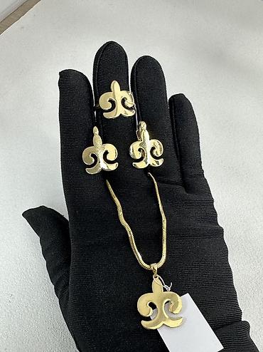luck парфюм: Набор украшений, Проба 585, Новый, Цвет металла: Желтый, Этно-стиль — 2