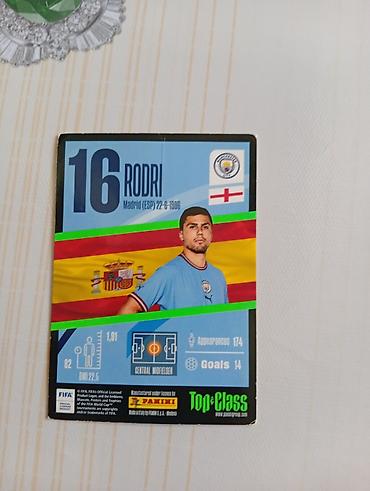 manchester: Panini Top Class kolleksiya kartı – “MAX POWER” temalı Rodri — 2