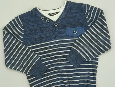 długa niebieska sukienka letnia: Sweatshirt, George, 5-6 years, 110-116 cm, condition - Very good